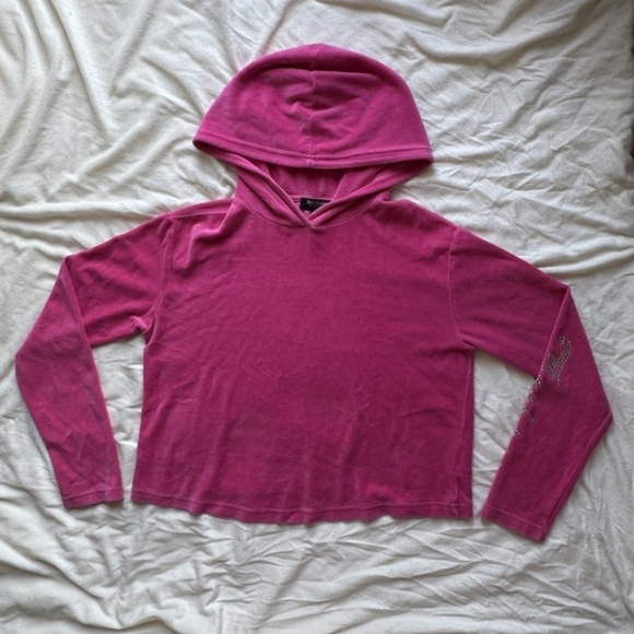 Vintage Y2K Juicy Couture Vibrant Pink Hoodie - Picture 2 of 7